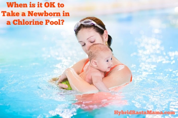 Newborn in a Chlorine Pool