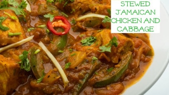 A stewed Jamaican chicken recipe from the Sav-La-Mar region. Pair it with this light cabbage side dish and you have an authentic Jamaican meal! From HybridRastaMama.com