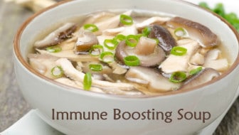 Ward off illness with this grain free immune boosting soup! It is packed full of medicinal Chinese herbs, immune boosting vegetables, and of course the supportive benefits found in the chicken/beef stock itself. From HybridRastaMama.com