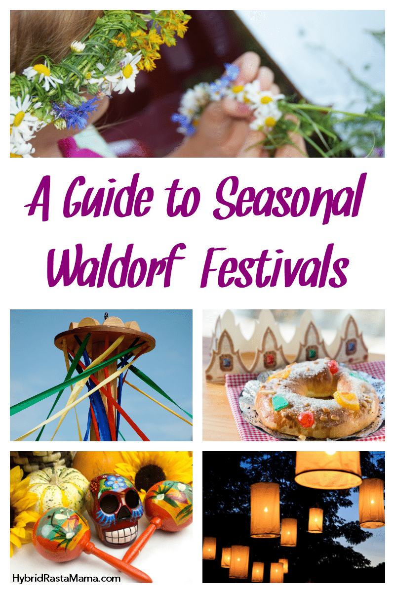 Various seasonal waldorf festivals including May Day with a May Pole, Three Kings Day, Dia de los Muertos, the Lantern festival, and more
