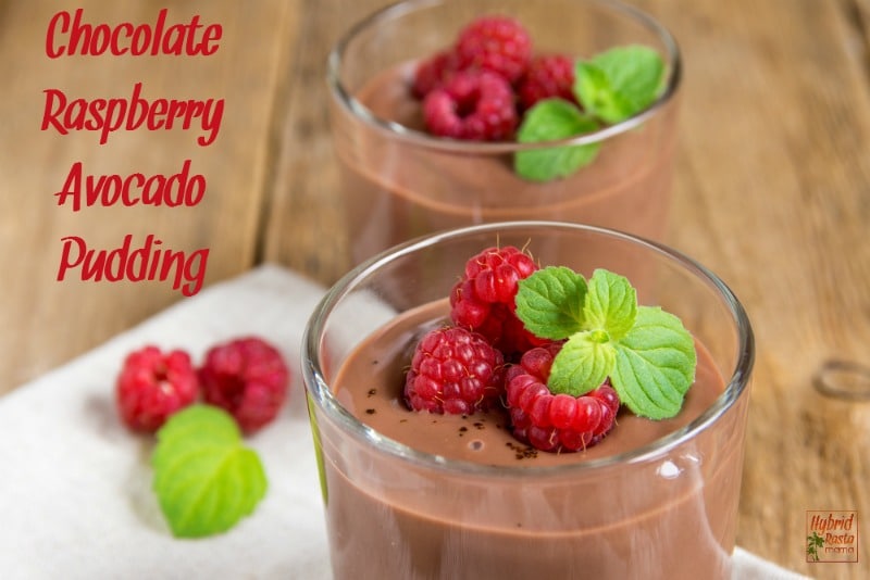 Chocolate + Raspberry + Avocado = Pudding? Nope...I am not kidding. Chocolate raspberry avocado pudding is a palate pleasing treat that nourishes the body. Try it from HybridRastaMama.com. 