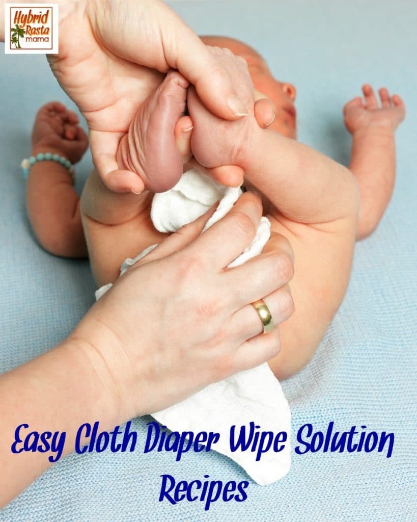What if I told you that it was crazy easy to make your own cloth diaper wipe solution? It takes minutes and your baby won't be exposed to harsh chemicals. From HybridRastaMama.com