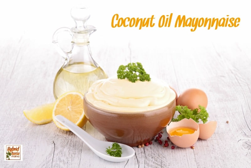 Looking for an easy-to-make recipe for non-dairy mayonnaise? HybridRastaMama.com is sharing a super yummy recipe for coconut oil mayonnaise in this post!