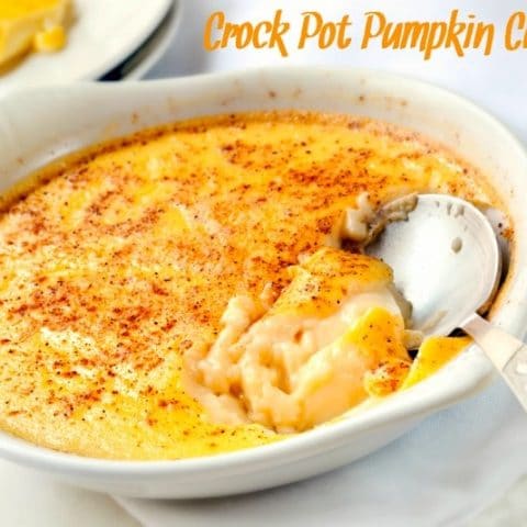 Crock Pot Pumpkin Custard