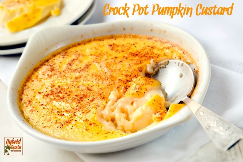 The flavors of fall...the textures and warmth that we love this time of year. Pumpkin custard is the nourishing treat you've been waiting for. Try it from HybridRastaMama.com.