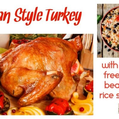 Cuban Style Turkey & Black Bean and Rice Stuffing (Gluten Free)