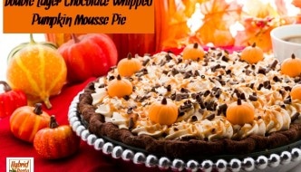 This Double Layer Chocolate Whipped Pumpkin Mousse Pie is a must make for your Thanksgiving desert. It will absolutely blow your guests away! From HybridRastaMama.com