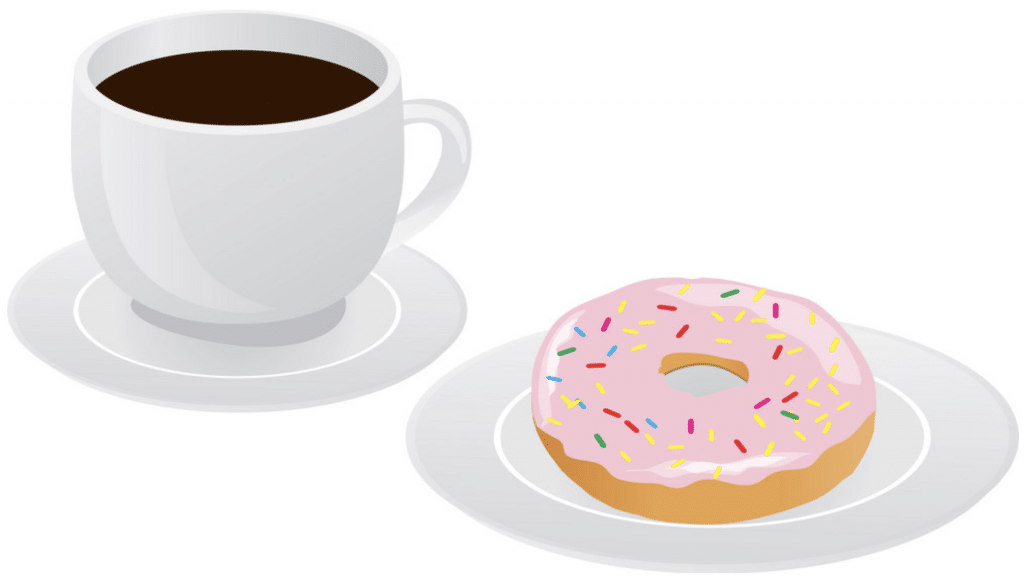 coffee and donut