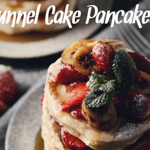 Funnel Cake Pancake Recipe from HybridRastaMama.com