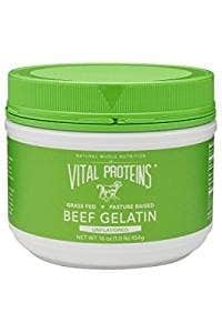 Jar of Vital Proteins beef gelatin to use as an egg replacer.