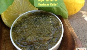 Headaches have you feel blah? Can't seem to find relief? Try this lemon basil sugar scrub. You will be surprised at how it brings about headache relief! From HybridRastaMama.com.