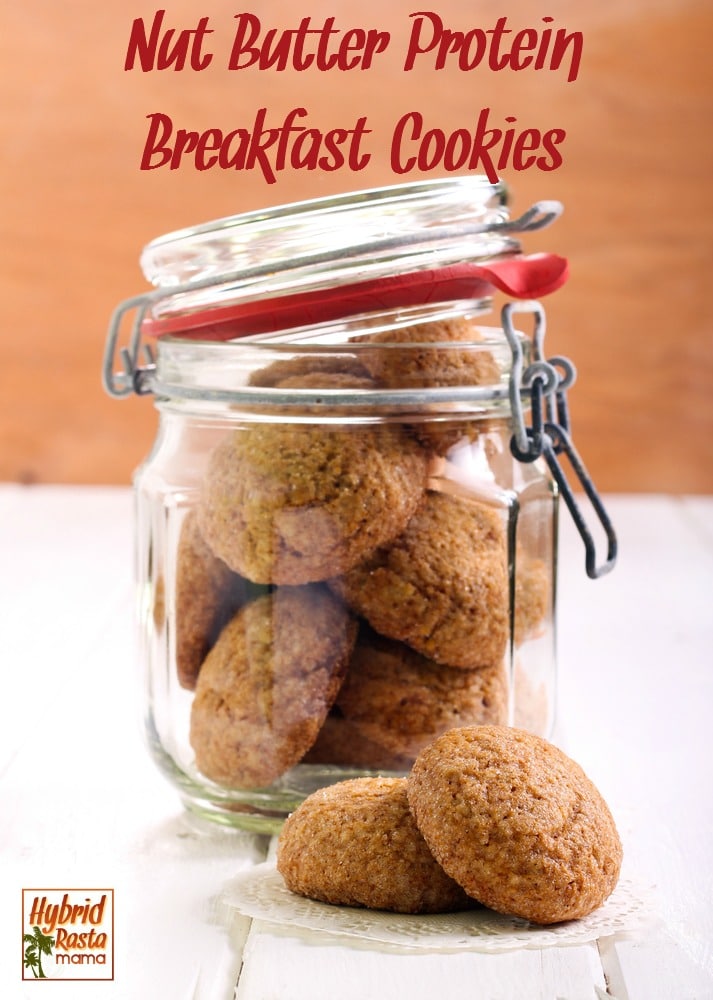 Nut Butter Protein Breakfast Cookie Recipe Hybrid Rasta Mama