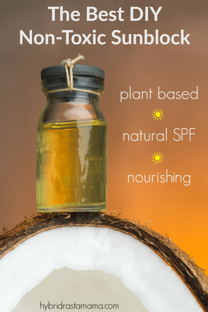 Easy Natural Homemade Sunscreen Recipe | Hybrid Rasta Mama